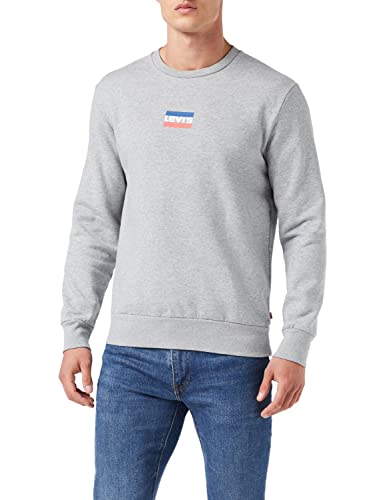 Levi's Herren Standard Graphic Crew Sweatshirt,Sportswear Midtone Heather,S von Levi's