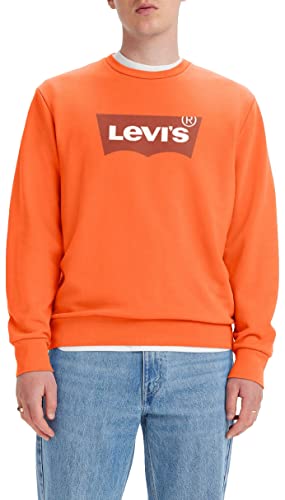 Levi's Herren Standard Graphic Crew Sweatshirt,Batwing Crew Mandarin Red,M von Levi's