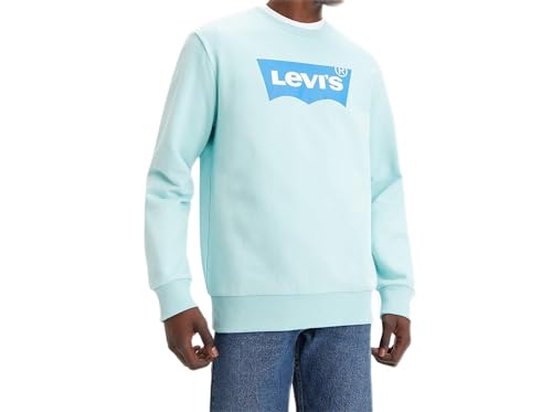 Levi's Herren Standard Graphic Crew Sweatshirt,Bw Color Crew Pastel Turquoise,S von Levi's