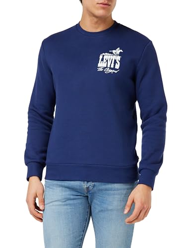 Levi's Herren Standard Graphic Crew Sweatshirt,Western Htg Logo Naval Academy,XS Levi's Herren Standard Graphic Crew Sweatshirt,Western Htg Logo Naval Academy,XS von Levi's