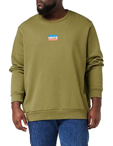 Levi's Herren Standard Graphic Crew Sweatshirt,Mini Sportswear Martini Olive,L von Levi's