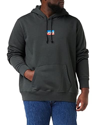 Levi's Herren Standard Graphic Sweatshirt Hoodie Kapuzenpullover, Mini Sportswear Pirate Black, M von Levi's