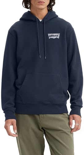 Levi's Herren Standard Graphic Sweatshirt Hoodie Kapuzenpullover, Bandana Batwing Dress Blues, S von Levi's