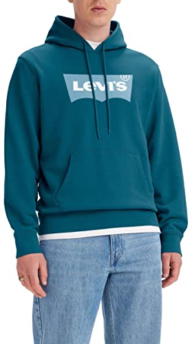 Levi's Herren Standard Graphic Sweatshirt Hoodie Kapuzenpullover, Batwing Po Ocean Depths, XS von Levi's