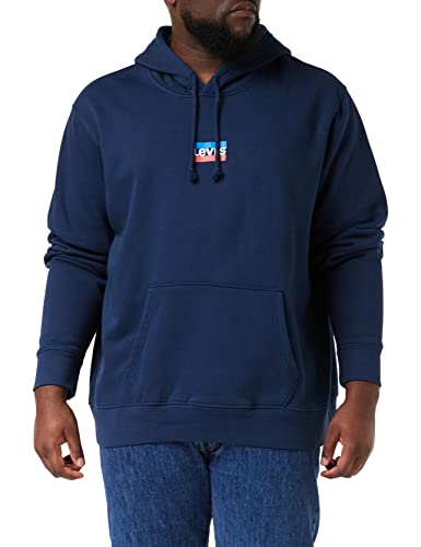 Levi's Herren Standard Graphic Sweatshirt Hoodie Kapuzenpullover, Mini Sportswear Dress Blues, XS von Levi's