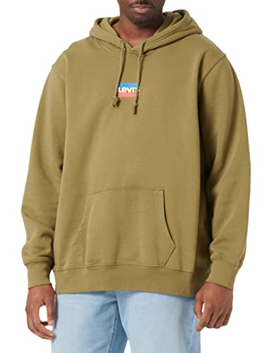 Levi's Herren Standard Graphic Sweatshirt Hoodie Kapuzenpullover, Mini Sportswear Martini Olive, M von Levi's