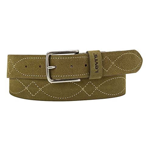 Levi's Herren Stitched Gesteppte Belt, Oliv, 110 cm von Levi's