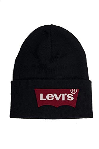 Levi's Herren Oversized Batwing Beanie Strickmütze, Blau (Navy 228633-11-17), Einheitsgröße von Levi's