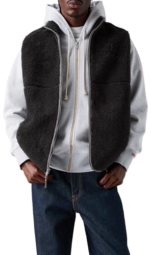 Levi's Herren Summit Sherpa Vest Weste, Jet Black, L von Levi's