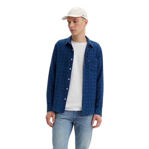 Levi's Herren Sunset 1 Pocket Standard Blues, Grid Indigo Double Cloth, M Levi's Herren Sunset 1 Pocket Standard Blues, Grid Indigo Double Cloth, M von Levi's