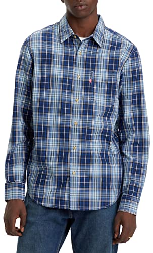 Levi's Herren Sunset 1-Pocket Standard Hemd,Emmett Plaid Bright White,M von Levi's