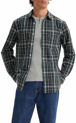 Levi's Herren Sunset 1-Pocket Standard Hemd,Dougie Plaid Darkest Spruce,XS Levi's Herren Sunset 1-Pocket Standard Hemd,Dougie Plaid Darkest Spruce,XS von Levi's
