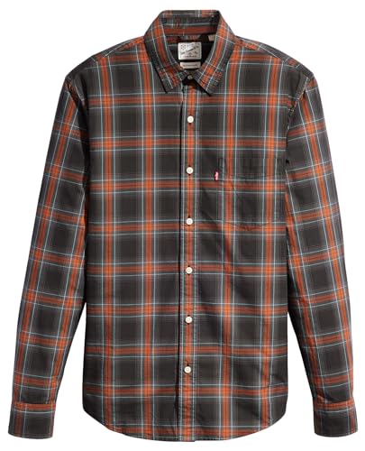 Levi's Herren Sunset 1-Pocket Standard Hemd,Malmedal Plaid Andesite Ash,XS Levi's Herren Sunset 1-Pocket Standard Hemd,Malmedal Plaid Andesite Ash,XS von Levi's
