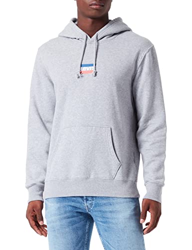 Levi's Herren Standard Graphic Sweatshirt Hoodie Kapuzenpullover, Sportswear Midtone Heather, S von Levi's