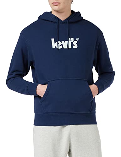 Levi's Herren Relaxed Graphic Sweatshirt Hoodie Kapuzenpullover,Poster Dress Blues,XL von Levi's