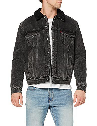 Levi's Herren Type 3 Sherpa Trucker Jeansjacke , Roadster Sherpa Trucker, S von Levi's