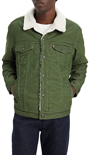 Levi's Herren Type 3 Sherpa Trucker Jacket, Sea Moss Cord Trucker, M von Levi's