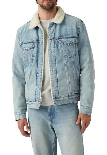Levi's Herren Type 3 Trucker Jeansjacke, Kentucky Blue Sherpa, XL von Levi's