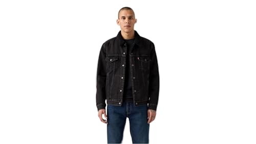 Levi's Herren Type III Sherpa Jacke Built To Last Sherpa Trk Black L von Levi's