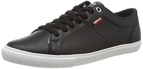 Levi's Herren Woods Sneaker, Schwarz (Noir Regular Black), 41 EU von Levi's