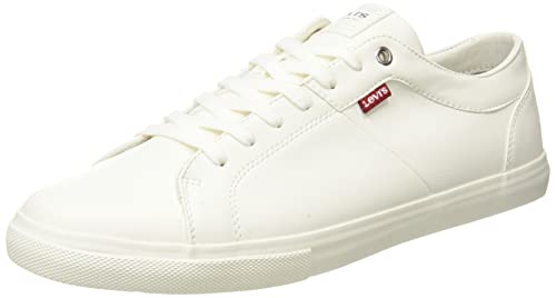 Levi's Herren Woods Sneaker, Weiß (Brillant White), 41 EU von Levi's