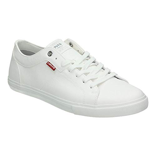 Levi's Herren Woods Sneaker, Weiß (Brillant White), 44 EU von Levi's