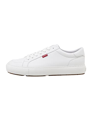 Levi's Herren Woodward Rugged Low Sneakers, Brilliant White, 44 EU von Levi's