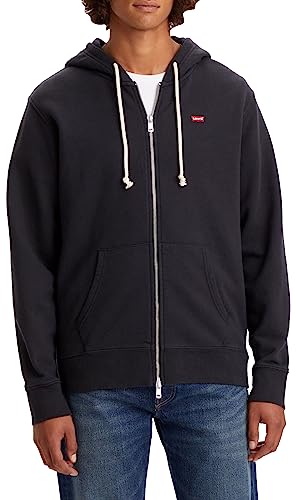 Levi's HerrenSweatshirt mit Reißverschluss, Caviar, XS Levi's HerrenSweatshirt mit Reißverschluss, Caviar, XS von Levi's