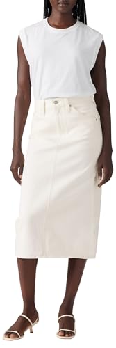 Levi's Hr Back Slit Skirt Snowing In La von Levi's