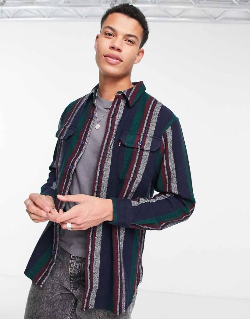Levi's - Jackson - Gestreiftes Arbeiterhemd mit Logo-Bunt Levi's - Jackson - Gestreiftes Arbeiterhemd mit Logo-Bunt von Levi's