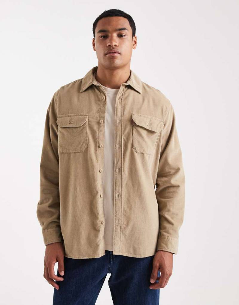 Levi's - Jackson - Worker-Hemd aus Cord in Beige-Neutral von Levi's