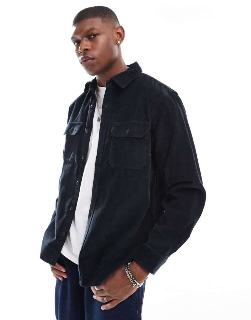 Levi's - Jackson - Worker-Hemd aus Cord in Schwarz von Levi's