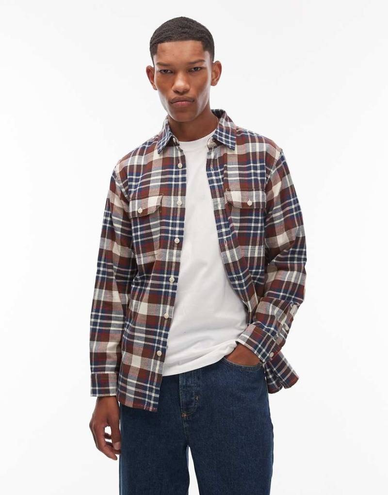 Levi's - Jackson - Worker-Hemd aus Twill in beige kariert-Neutral von Levi's