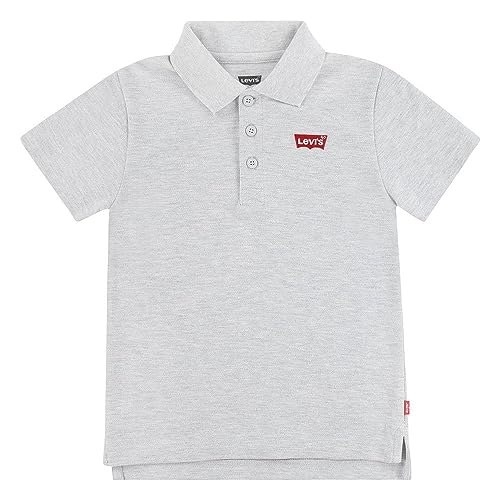 Levi's Garçon Back Neck Tape Polo Jungen Lvb Nackenband-Poloshirt 9ea893 Polohemd, Light Grayheather, 12 Jahre, HELLGRAUHEATHER von Levi's