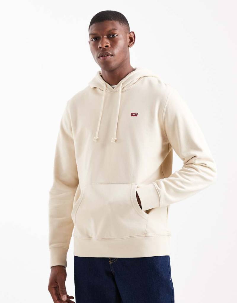 Levi's - Kapuzenpullover in Beige mit kleinem Fledermaus-Logo-Neutral von Levi's