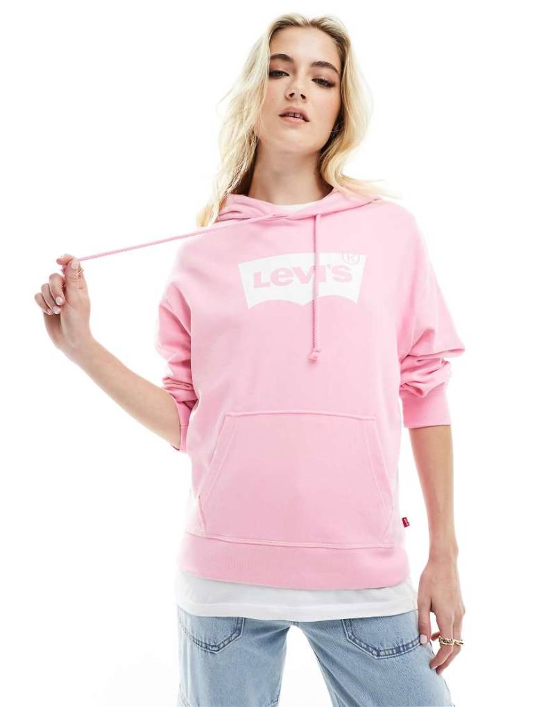 Levi's - Kapuzenpullover in Rosa mit Logo-Grafikprint von Levi's