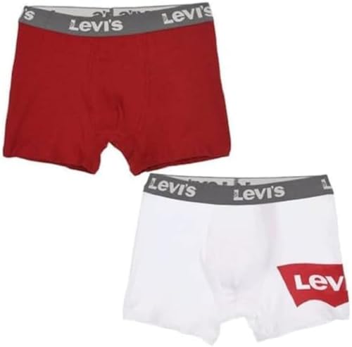 Levi's Kids Jungen Batwing 9l0144 Briefs Pack of 2 Boxershorts, Weiß, M EU von Levi's