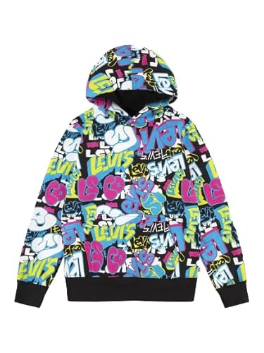 Levi's Kids Jungen LVB Jam ON IT AOP 9EJ260 Hoodie, Meteorite, 14 Jahre von Levi's