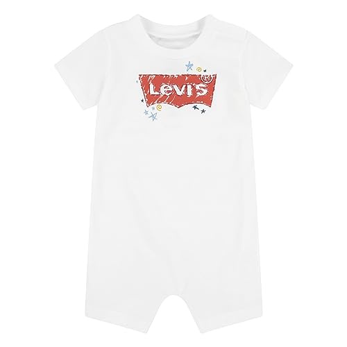 Levi's Kids Lvb doodle batwing romper Baby - Jungen 12 Monate Bright White von Levi's