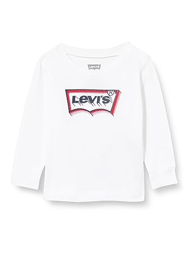 Levi's Kids Lvb glow effect ls batwing Baby Jungen White Brillant 18 Monate von Levi's