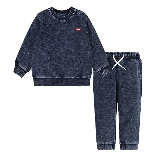 Levi's Kids Lvb indigo & sulfur jogger set Baby Jungen Out of the Blue 3 Monate von Levi's