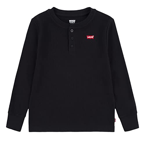 Levi's Kids Lvb ls thermal henley knit top Jungen Black 2 Jahre von Levi's