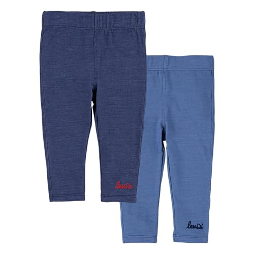 Levi's Kids Lvg 2 pack classic legging Baby Mädchen Medieval Blue 24 Monate von Levi's
