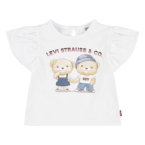 Levi's Kids Lvg bear bubble slv top Baby Mädchen White Brillant 3 Jahre von Levi's