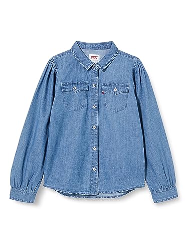 Levi's Kids Lvg full slv western denim shirt Mädchen Mid Wash 5 Jahre von Levi's