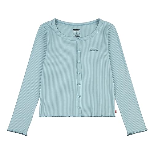 Levi's Kids Lvg solid ls scoop neck rib top Mädchen Aqua Sea Blue 12 Jahre von Levi's