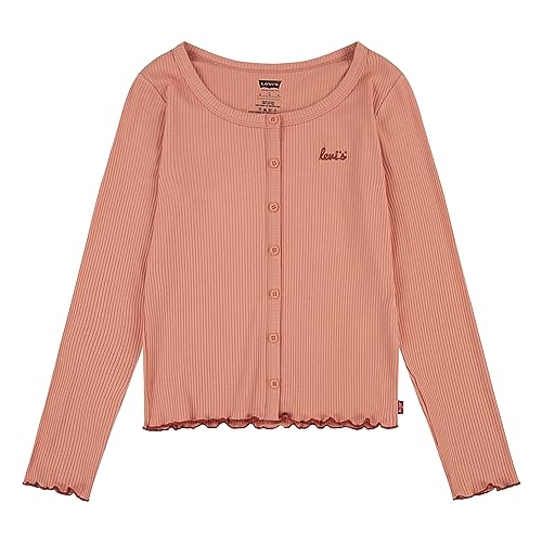 Levi's Kids Lvg solid ls scoop neck rib top Mädchen Terra Cotta. 12 Jahre von Levi's