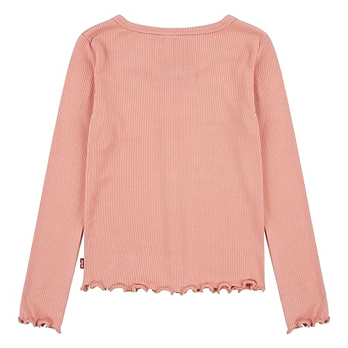 Levi's Kids Lvg solid ls scoop neck rib top Mädchen Terra Cotta. 4 Jahre von Levi's