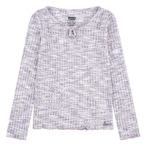 Levi's Kids Lvg space dye ls knit top Mädchen Violet Pink 8 Jahre von Levi's