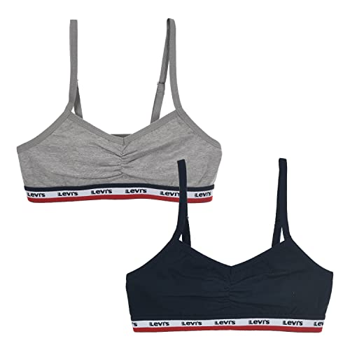 Levi's Kids Mädchen LHG Sportwear Surplice Bra 4L0181 BH, weiß, S von Levi's